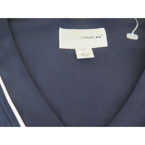 Cutter & Buck Mens Sz S Navy Windtec Pull-Over Zippered Pocket Vest - Picture 5 of 5